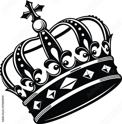 Majestic Royalty Crown Emblem of Prestige and Timeless Elegance
