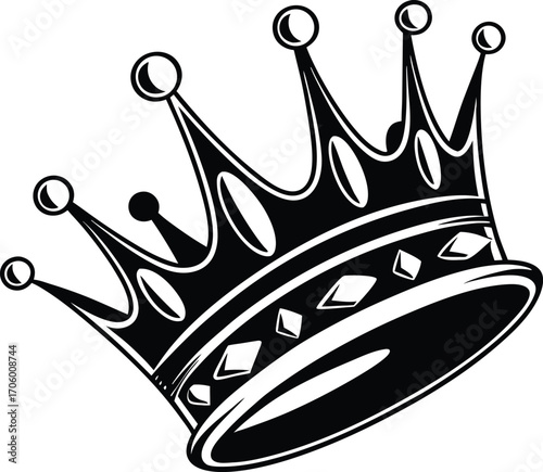 Majestic Royalty Crown Emblem of Prestige and Timeless Elegance
