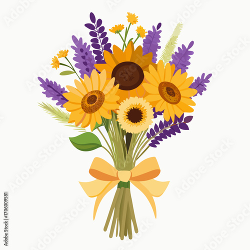 bunch of sunflowers