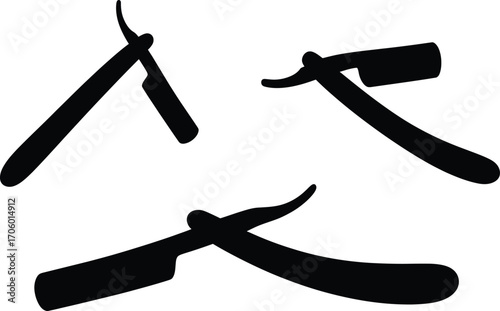 Razor vector silhouette art pack