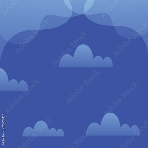 Cartoon Clouds Vector Illustration – Cute and Fluffy Sky Elements