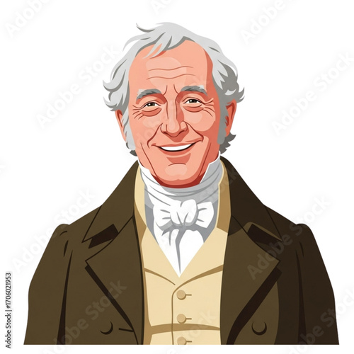 Pride and Prejudice Character Vector Illustration