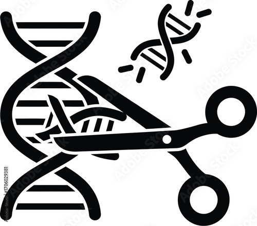 Crispr gene editing concept dna modification genetic engineering