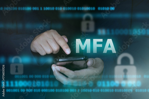 MFA: Multi Factor Authentication concept; Mobile Application for cyber security