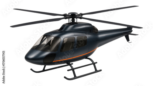 Civilian transport helicopter with large windows and dual coaxial rotors