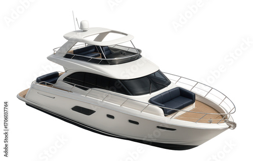Luxury sailing yacht with a flybridge and spacious aft deck