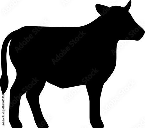 cow silhouette, cattle silhouette, herd of cattle silhouette, grazing cattle silhouette, cow farm animal silhouette, livestock silhouette
