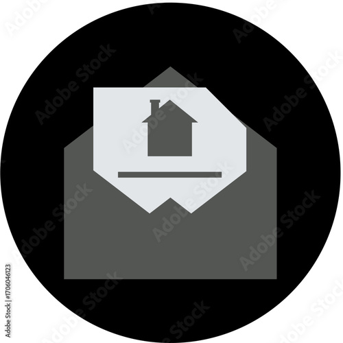 black glossy icon..AI