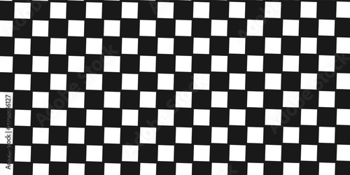 Checkered flag. Race background. Racing flag, race pattern. Banner seamless chessboard, checkerboard texture. Wide checker background - stock vector