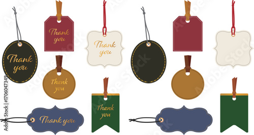 高級感のあるタグのセット