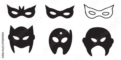 Mask superhero. Carnival mask icon. Vector