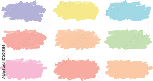 colorful abstract shapes arranged neatly in rows and columns