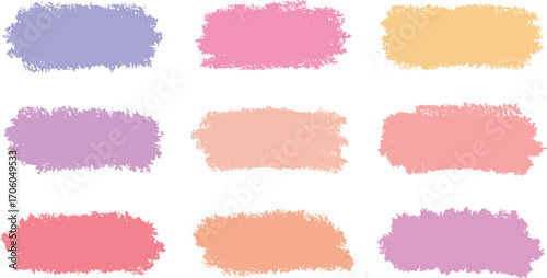 colorful brush strokes arranged neatly in grid formation