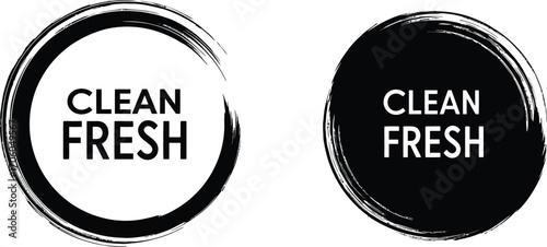 clean fresh buttons in white and black colors