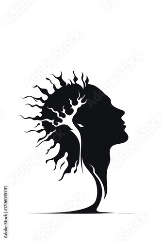 Burnout, Chaos, Subconscious, Manipulation, Mind, thoughts, head, hand, manipulator, narcissist, psychology, success, artwork, vector