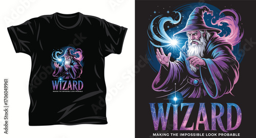 Witchcraft graphic vector t shirt design print.