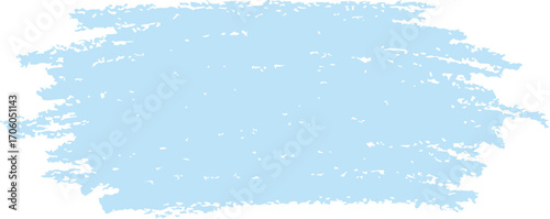a soft blue crayon stroke on white background
