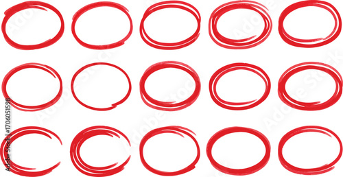 red circular shapes arranged neatly in rows and columns