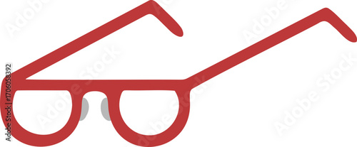 red glasses