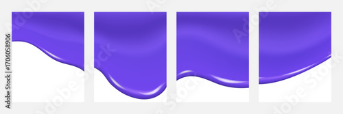 Glossy liquid blue dripping ice cream texture, sweet sugary flow illustration.