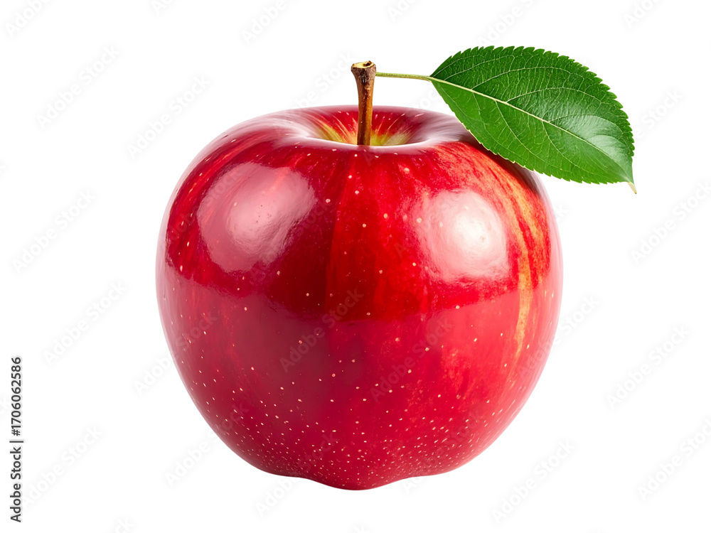 Obraz premium red apple isolated on white