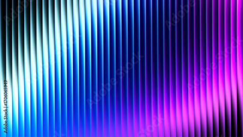 Neon ribbed fractal glass texture with vibrant pastel gradients and bright smooth fluted vertical lines. Bold dynamic design blending futuristic tones and radiant colors for modern visual art project