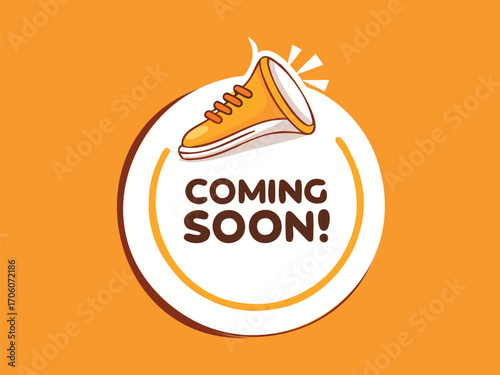 Coming Soon Badge with Circular Design