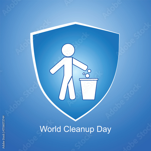 World Cleanup Day. The vector background illustration showcases the spirit of community and environmental stewardship.