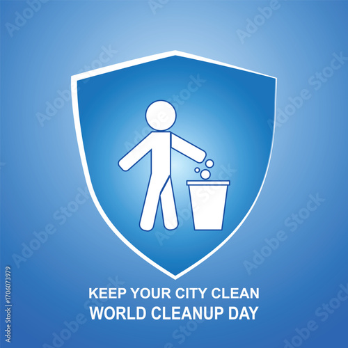 World Cleanup Day. The vector background illustration showcases the spirit of community and environmental stewardship.