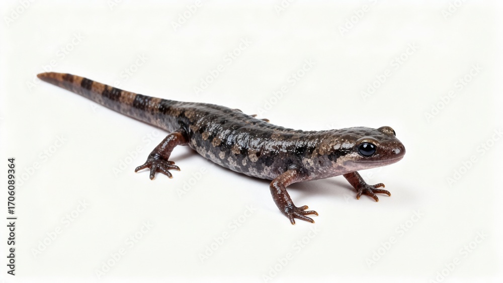 Naklejka premium High Resolution Full Body Salamander With Shadow Isolated on white Background
