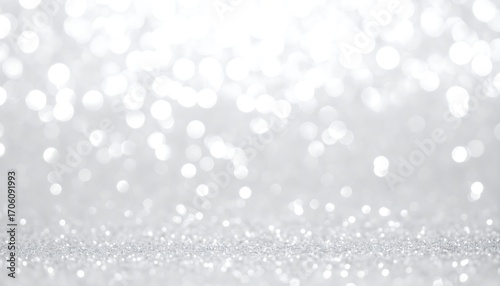 Soft, shimmering, silver bokeh background