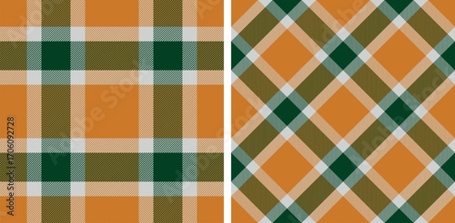 Seamless yellow color check pattern. Repeating patern plaid. Checkered design for prints. Repeated tartan fabric. Vector scottish fabriс. Ekose texture. Madras flannel. Checker line. Stripe gingham