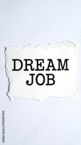 Motivational phrase on ripped paper