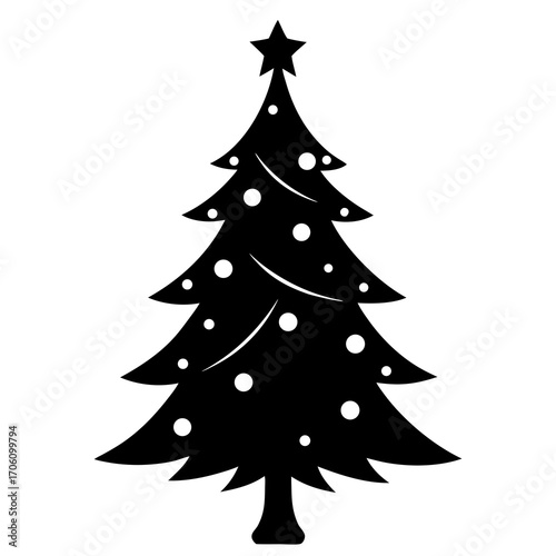 Vector art illustration of a wild animal silhouette, a brown reindeer with a lovely cartoon head and antlers