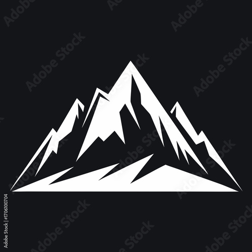 Vector art icon of a winter forest with snow-covered Christmas trees, creating a festive holiday decoration concept