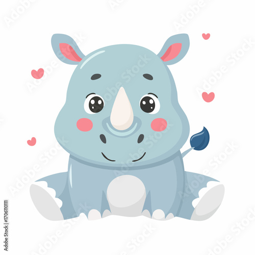 Niedliches Nashorn