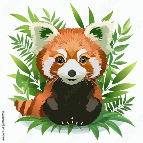 Niedlicher roter Panda