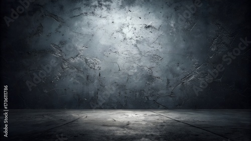 Industrial Concrete Texture Background – Dramatic Urban Wall & Floor Scene for Cinematic, Artistic, and Design Use