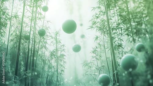 Vibrant Green Foliage Closeup with Textured Leaves in Natural Light and Detailed Vein-generative ai