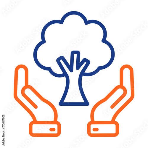 Tree Care Color Vector Icon