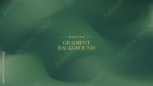Modern green gradient background with smooth abstract shapes and soft color transitions. Minimalist design for posters, presentations, banners, invitations, web design, and digital projects.