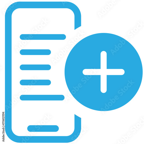 Add new text phone icon