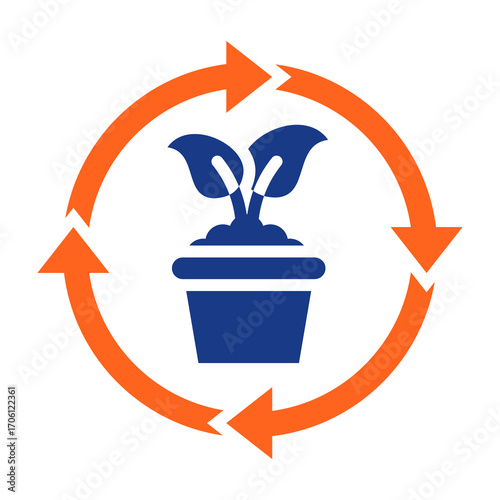 Sustainable Agriculture Fill Vector Icon