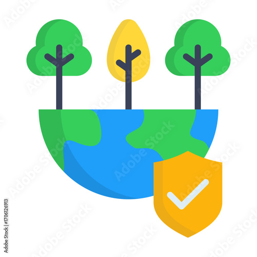 Environmental Protection Flat Vector Icon