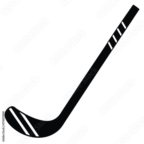 Modern Hockey Stick Letter Design