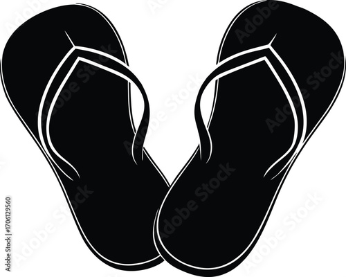comfortable flat footwear vector design
