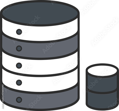 Two stacked hard drives representing data storage and backup