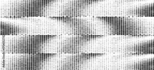 Vector abstract big data visualization. Grayscale data flow as binary numbers strings. Computer code representation. Cryptographic analysis hacking. vector eps10