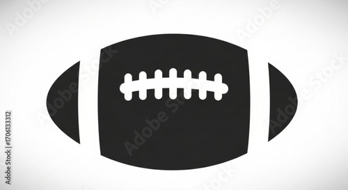 American football icon simple vector illustration of a sport equipment for a game, competition, or training