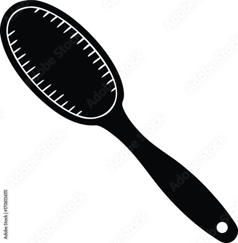 personal care hairbrush vector design

